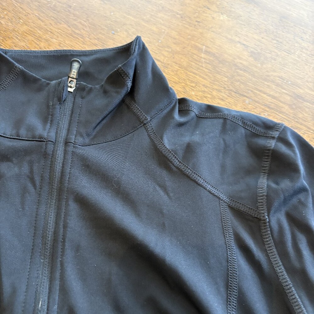 Women's Black 1/4 Zip Jacket - Size M